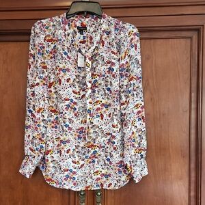 Talbots Multicolor Floral Blouse